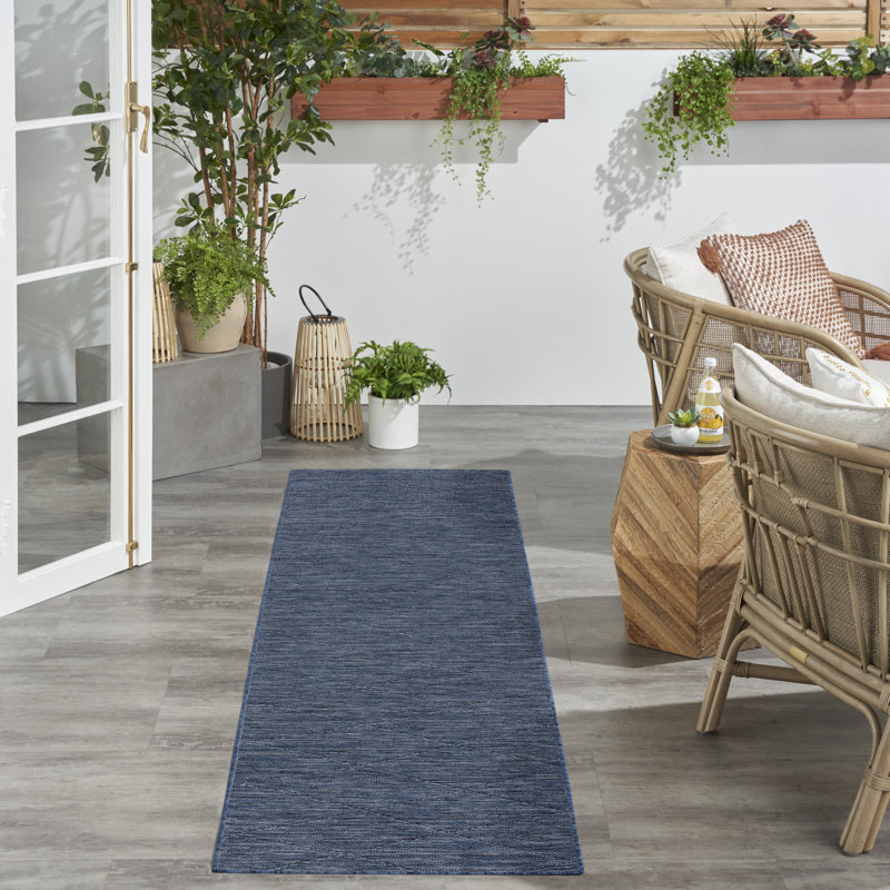 Ganzy Machine Washable Indoor/Outdoor Area Rug, Rectangle 2'2" x 8'