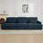 127.6" Modern Corduroy Modular Sofa-357090840