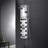 46'' Shower Panel with Adjustable Shower Head, Dual Shower Head, Handheld Shower Head, Rain Shower Head