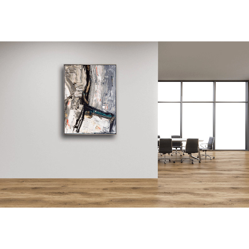 Achair Print by John Beard, Black Framed Canvas, 25.5" H x 21.5" W x 1.75" D