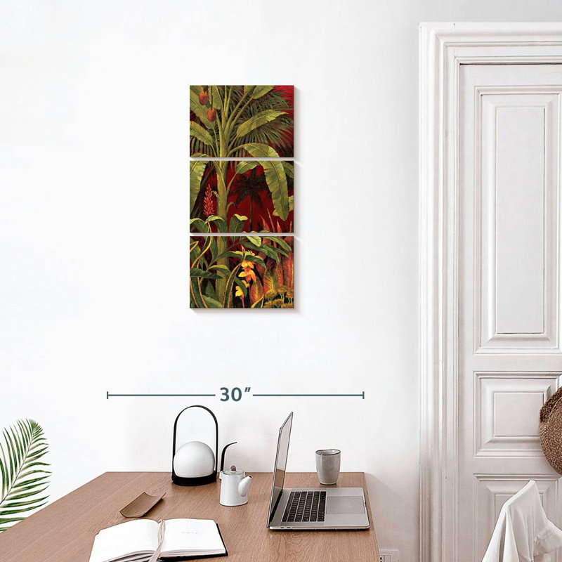 Bali Garden I, 27" H x 12" W