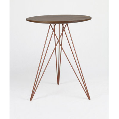 Hudson Solid Wood Top End Table