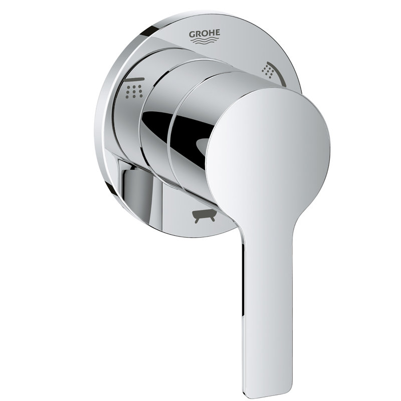 Lineare™ 1-Handle Wall Mount 3-Way Diverter Valve Trim Kit, StarLight Chrome