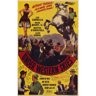 " Under Western Skies Movie Poster "