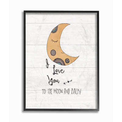 « i love you moon », art encadré Felan