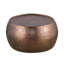 Moderne, ronde de 32 pouces, table basse en aluminium martelé à la main, cuivre antique, pièce maîtresse utile Ct501, salon surélevé