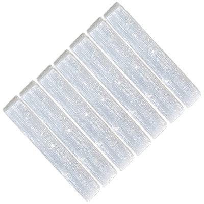 Baguettes en cristal de sélénite de l'Himalaya Kelvyn Glow - pierres de chakra de 2 lb pour la méditation