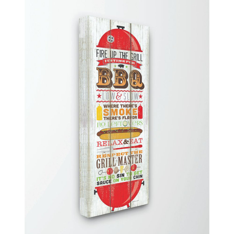 « gril barbecue », reproduction d’art sur toile, impression sur toile, Toile tendue, H 24 po x l 10 po