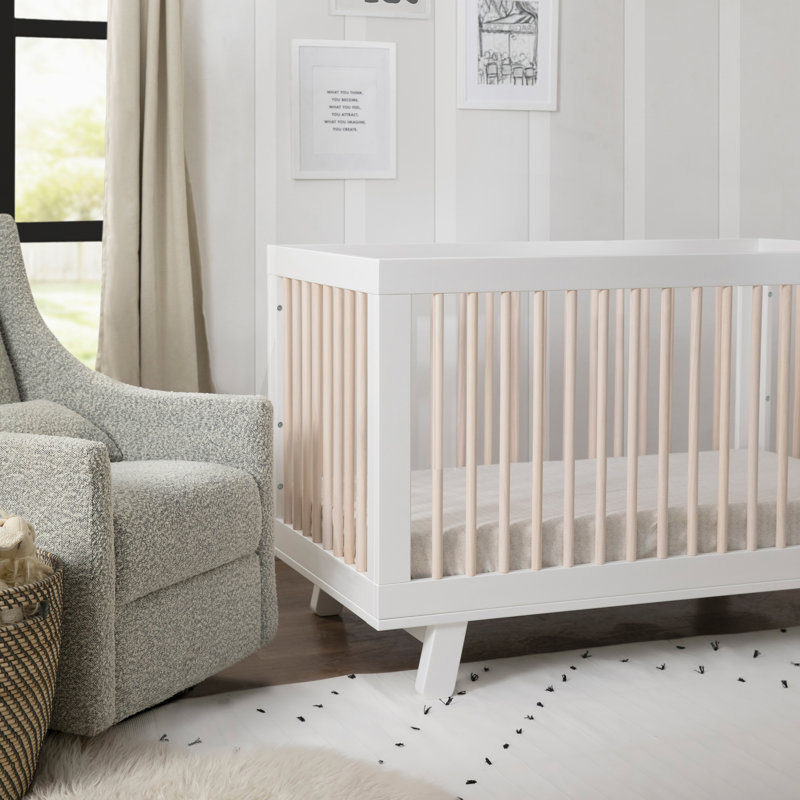Hudson 3-in-1 Convertible Crib, White