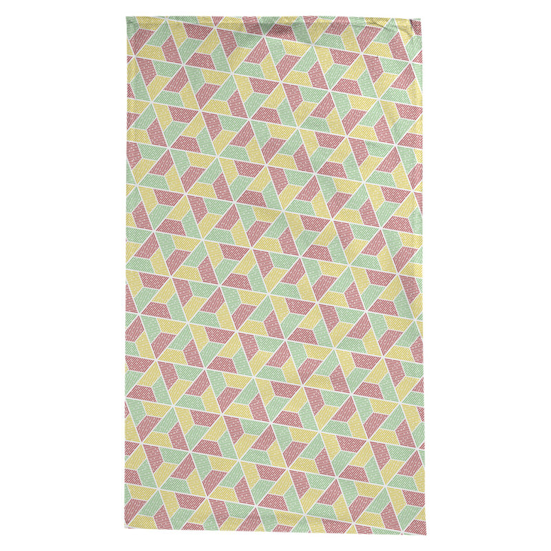 Nappe trapézoïdale Leffel, Vert / Jaune / Rouge