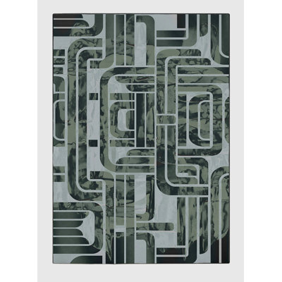 Veasna Washable Abstract Indoor Rug