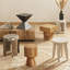 Table d'appoint en teck massif Lecce-1679977339
