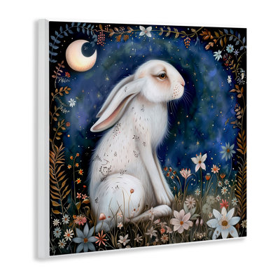 "White Rabbit Forest", art mural sur bois par The Dutch Lady