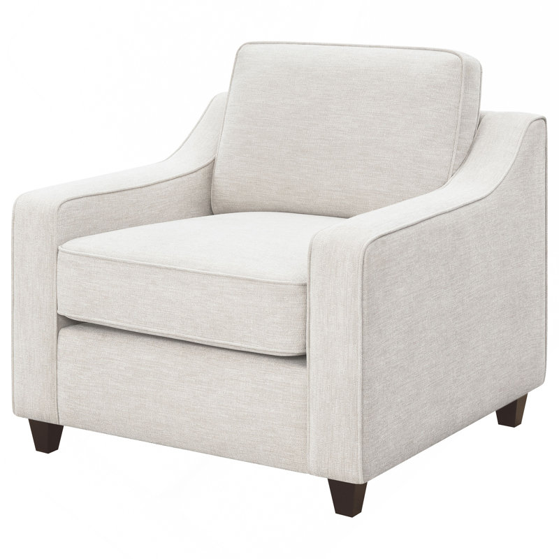 Fauteuil beige rembourré incliné