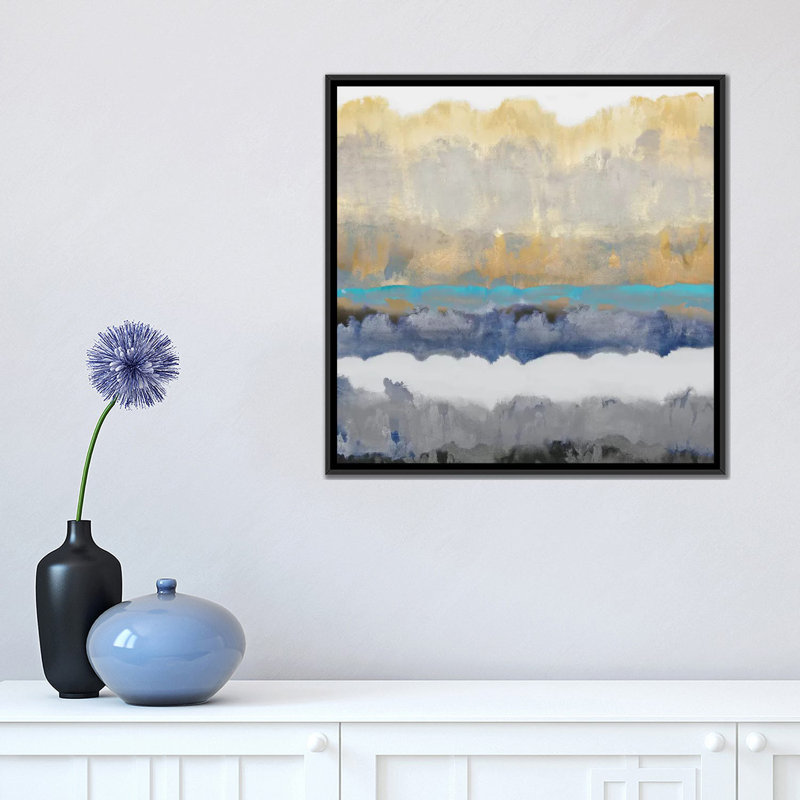 « iii », reproduction d’art sur toile tendue Murmur, H 18 po x l 18 po x P 1,5 po, Toile avec cadre noir, Pas de tapis