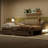 Extendable Twin Xl To King Daybed With Led And Storage Drawers, Beige, Solid Pine Frame Size Upholstered Daybed, In , Two Good For Guest Accommodation-499184533