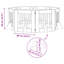 Engineered Wood Free Standing Pet Gate