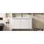 36" Modern Versatile Wall-Mounted Bathroom Vanity with Ceramic Sink