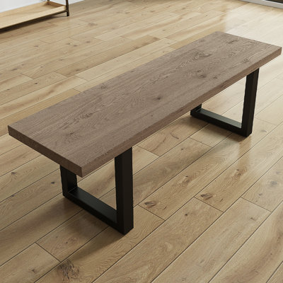 Alderson Powder Coated Steel Outdoor Bench