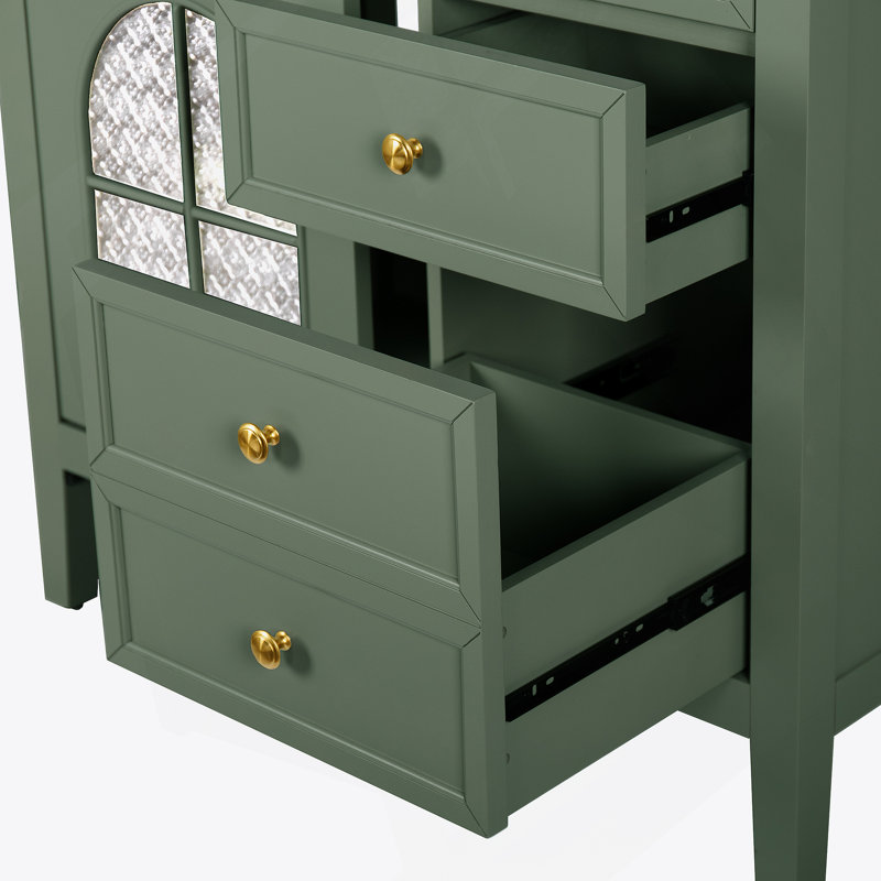 Armoire de salle de bain, armoire seulement, Green
