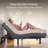 Luzon Adjustable Inclining Bed Frame with Dual Massage Smart App Control Underbedlight USB-459061484