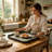 28.7x3.9x24.4 Inch Fabius Iron Tray with Handle, Durable and Versatile for Serving and Display