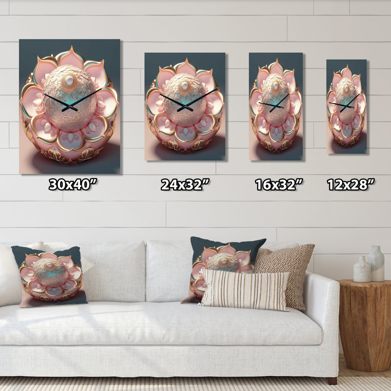 Exquis horloge murale Mandala I - Boho Mandala, Grand