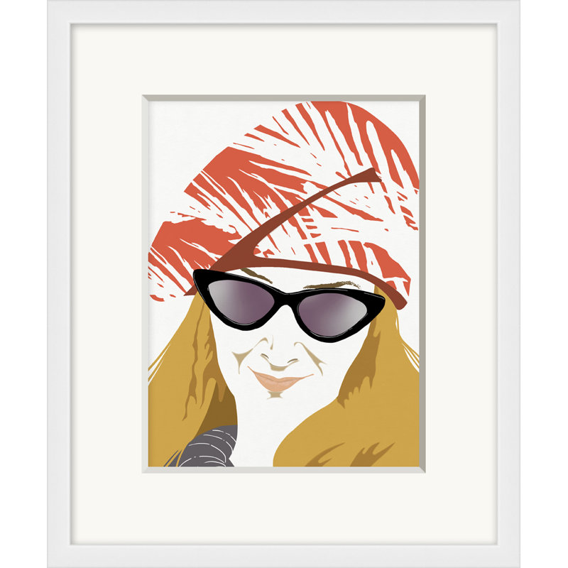 Retro Portrait 1 Print by Mat Sanders