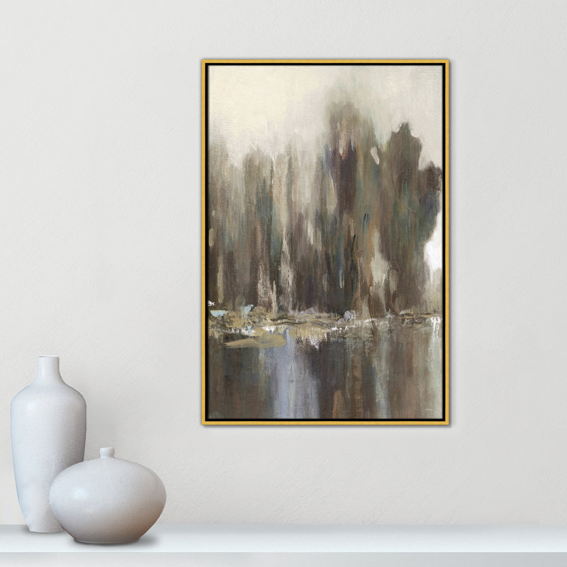 «Daily Reflections II - Landscape Version Print» par Carol Robinson, H 37,5 po x l 25,5 po, Doré