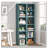 6-Tier Narrow Corner Cube Bookcase Storage For Living Room, Office, Bedroom-2057804184