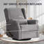 Fauteuil inclinable, oscillant et pivotant-118211748