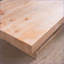 Table basse moderne en bois manufacturé rustique pour le salon, stabilité accrue Assemblage facile