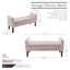 Banc de rangement en velours Granie avec pieds en bois-88356509