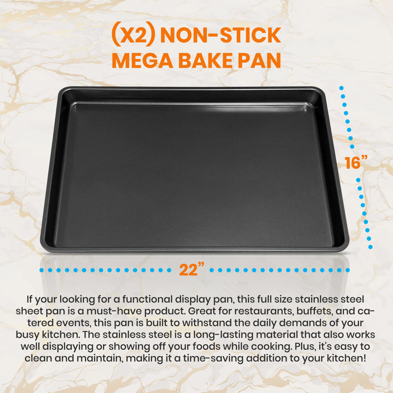 NutriChef Non-Stick Steel Baking Sheet