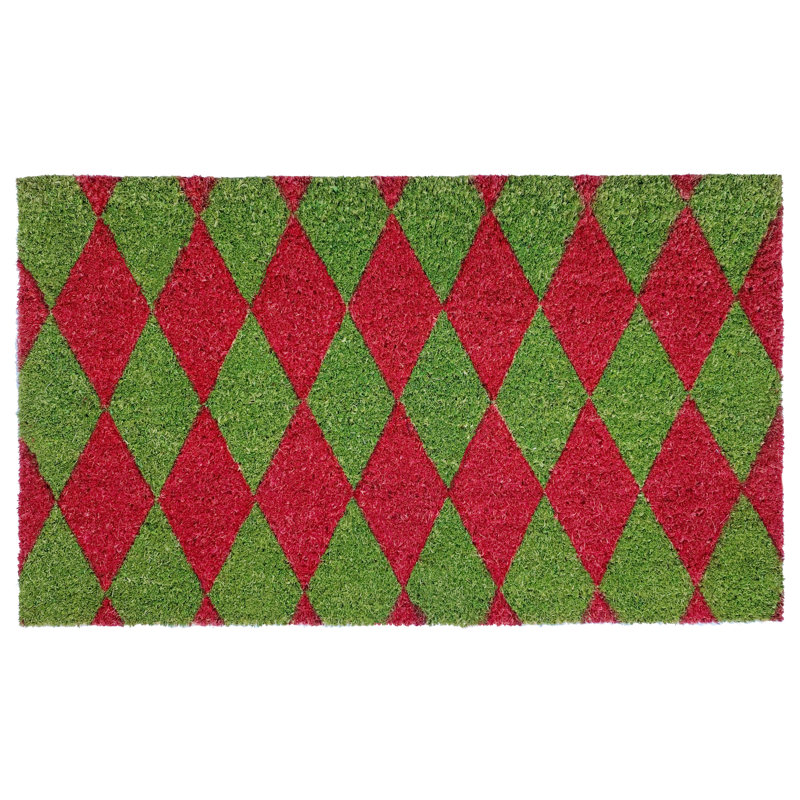 Harte Non-Slip Geometric Outdoor Doormat