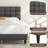 Contemporary Modern Tufted Upholstered Platform Bed-1263041172-1263041169
