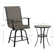 PVC-Coated Polyester 24 Swiveling Patio Bar Stool