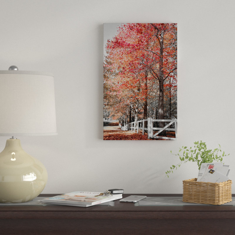 « automne rouges iv », photographie sur toile, H 47 po x l 30 po x P 2 po