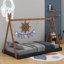 Lit simple avec structure triangulaire-1842619699