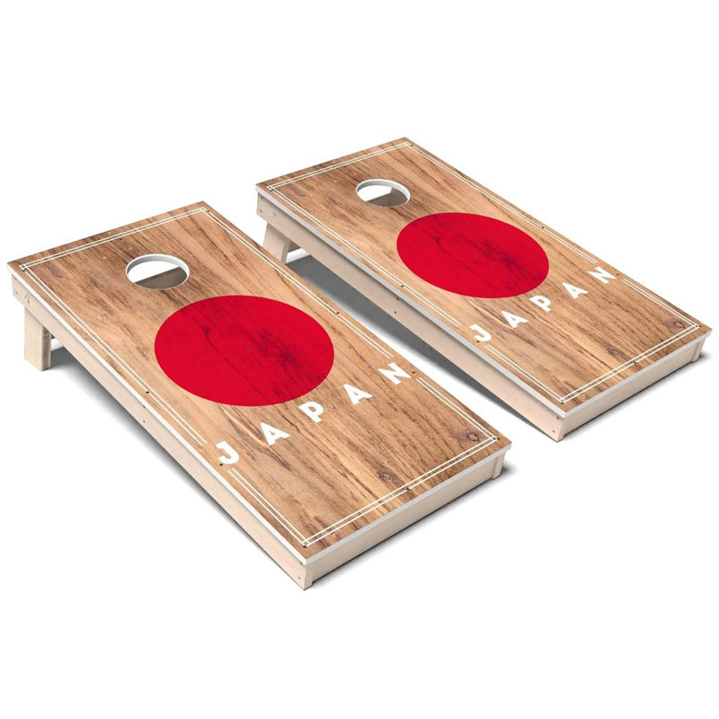 Ensemble de planche à cornhole composite toutes saisons International Flag 2.0, AUCUN accessoire