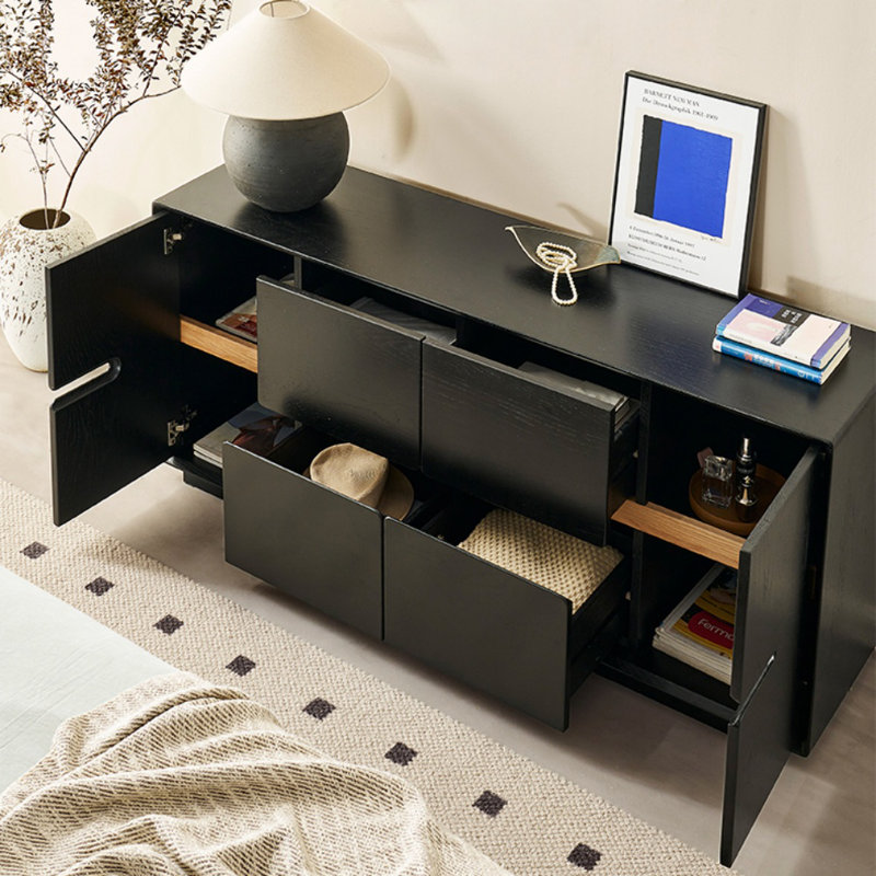 Meuble télé noir minimaliste