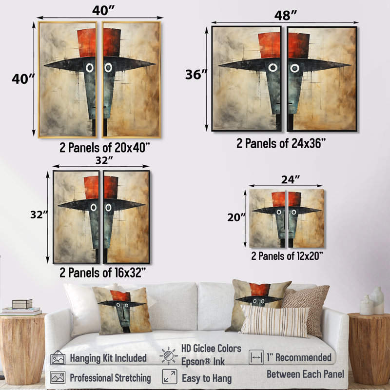 Corail beige, Mexique, El Hombre III - art mural corail, 32" H x 32" W, Floater Frame, Gold