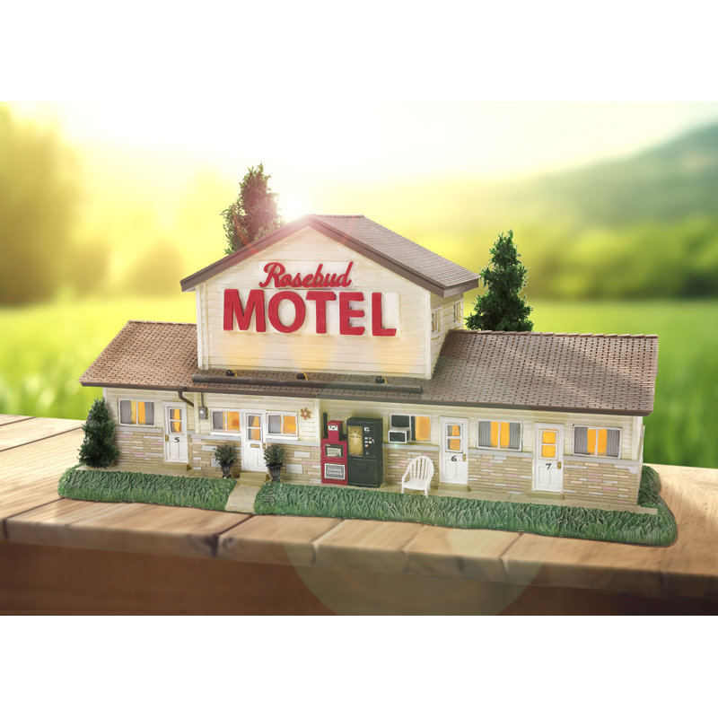 Schitt's Creek Village The Rosebud Motel Light Up Building 6.3 Inch