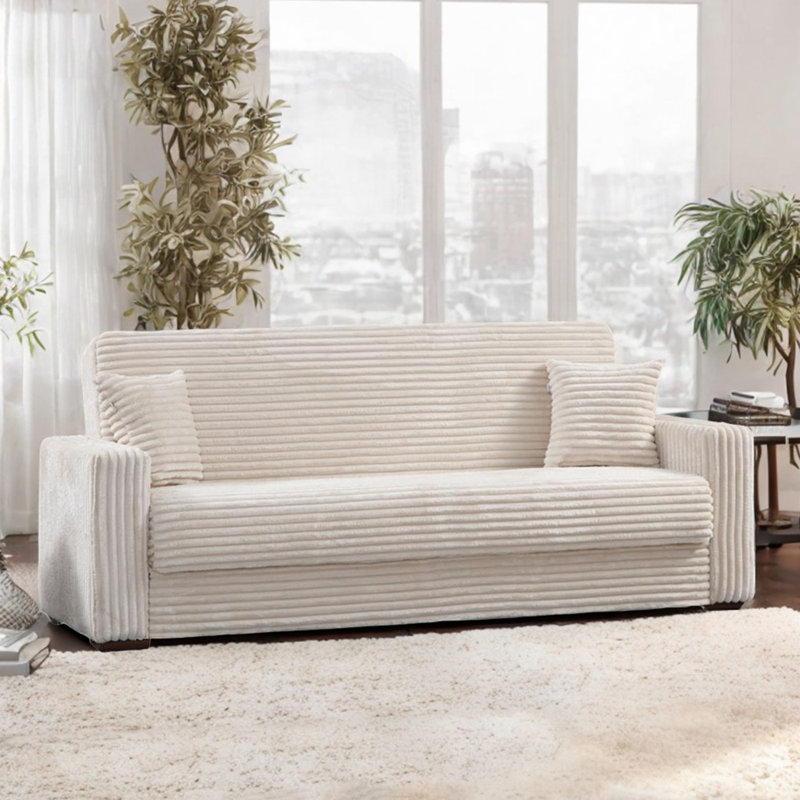 Canapé Monet, Argent argent, Beige