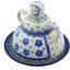Forget Me Not Stoneware Butter Dish
