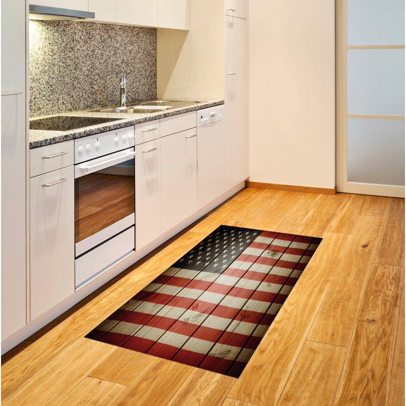 Tapis décoratif en polyester à haute densité à longs fils American, Rectangle 2 pi 7 po x 5 pi