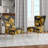 Upholstered Floral Side Chair - Modern floral Accent Chair-90392350