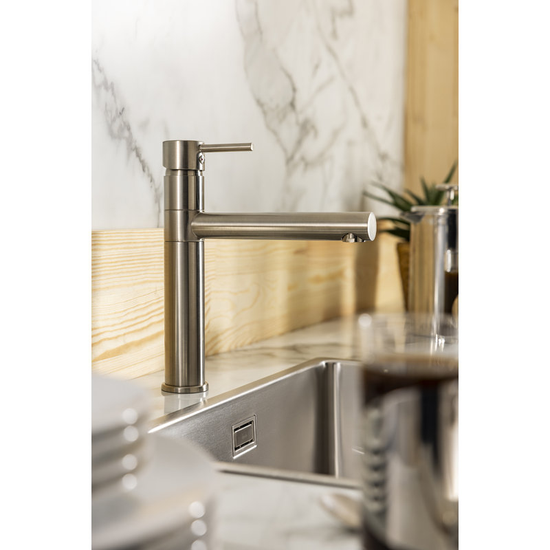 Abode Tower Single Lever Mixertap, Brushed Nickel