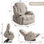 Fauteuil électrique Power Lift avec chaleur et massage, poche latérale et port de charge USB-49474403