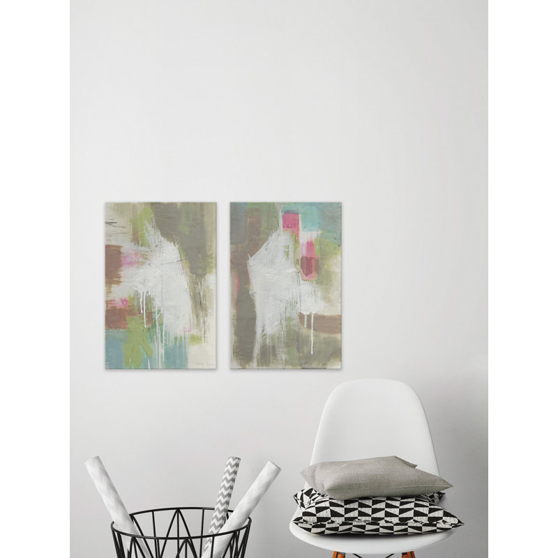 " Paint Drips D " 2 - Pieces, 60" H x 40" W